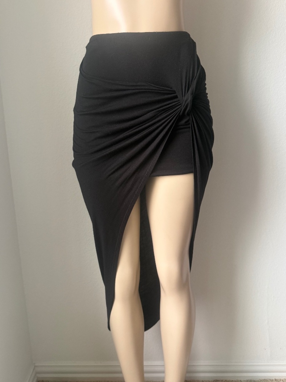 Black Asymmetrical Skirt